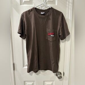 Casual Brown Graphic Tee
